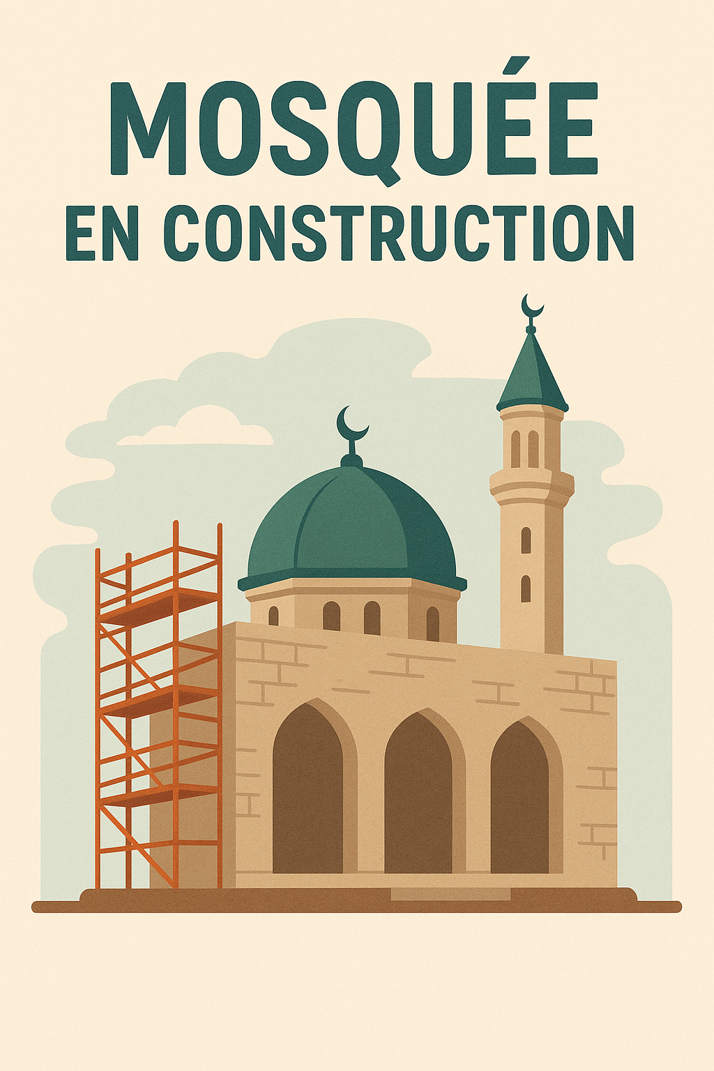Mosquée en construction